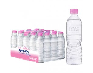 [롯데]아이시스 8.0(분홍) 500ml 박스 (무라벨)