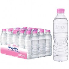 [롯데]아이시스 8.0(분홍) 500ml 박스 (무라벨)