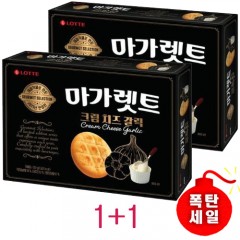 [롯데]마가렛트 크림치즈갈릭(대) 2개(1+1)