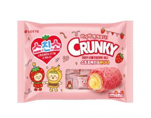 [롯데]크런키 더블크런치바미니 스트로베리&바나나