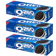오레오 초콜릿 샌드위치쿠키 화이트크림 100g  3개