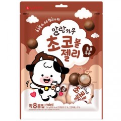 [롯데]말랑카우 초코볼젤리(초코우유)